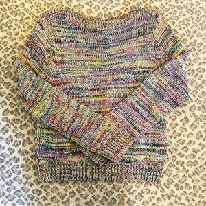 525 America Multi color knit cropped sweater | Medium